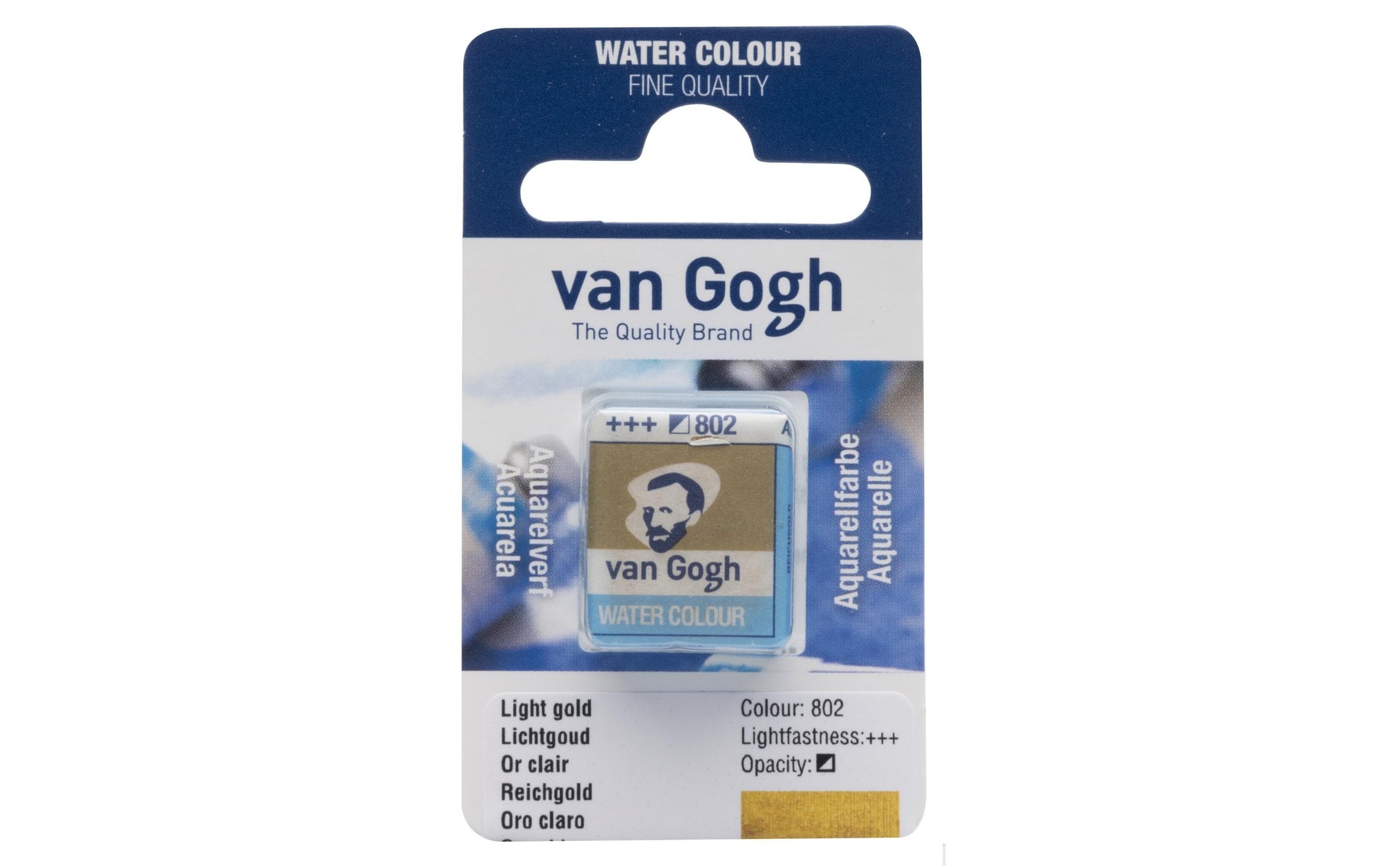 Van Gogh Aquarellfarbe – Reichgold Metallic, für dunkle Untergründe
