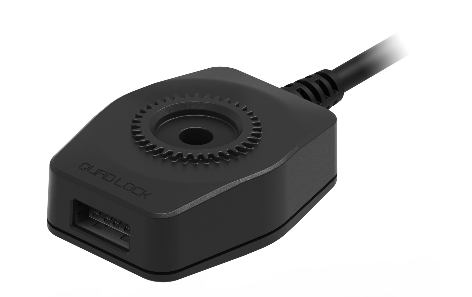 Quad Lock USB Ladegerät 313-065-6513 – Auto-Ladegerät – USB, Quick Charge 2.0, IP66 – Motorrad, 1,5 m Kabel – Sc