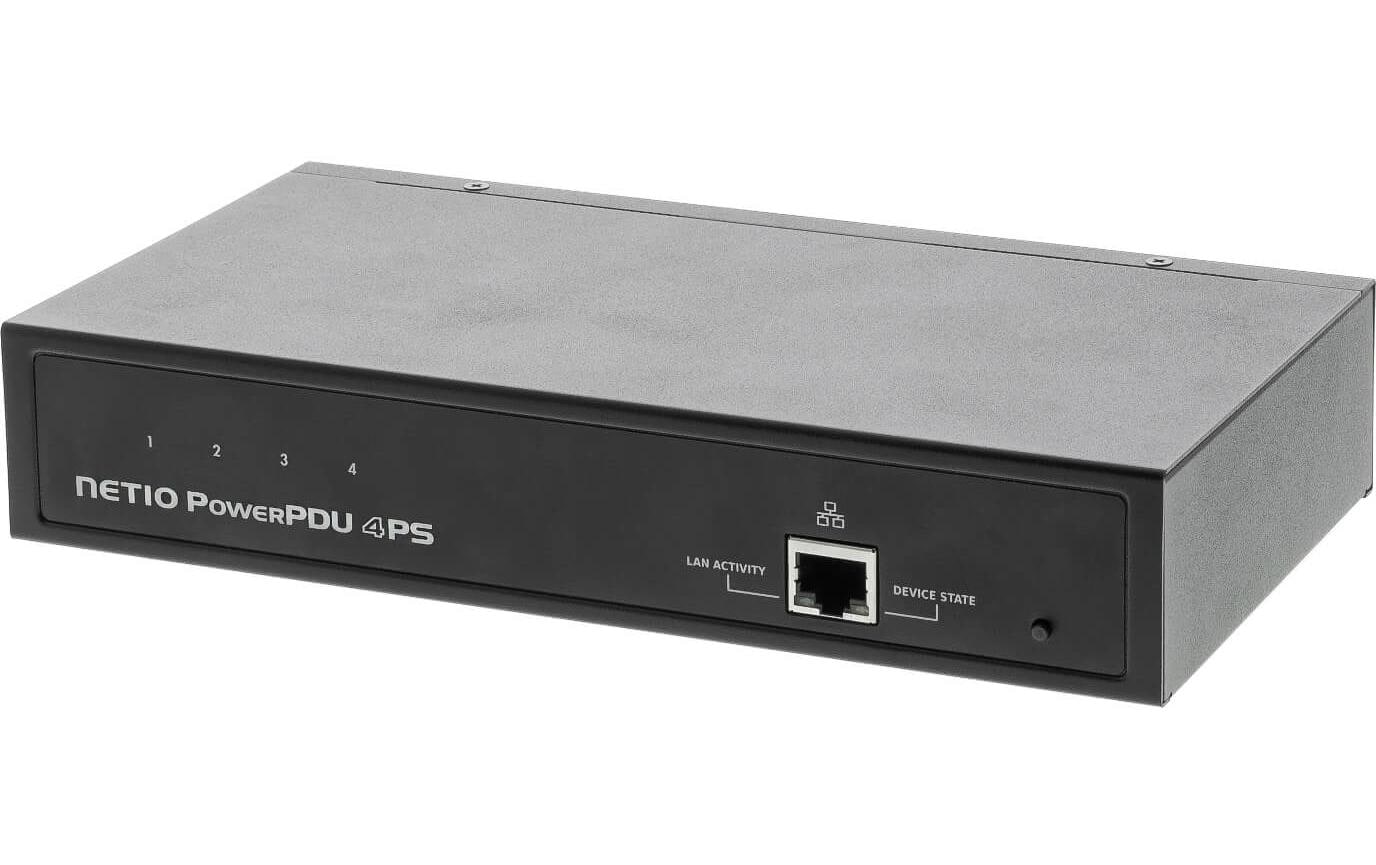 NETIO Steckdosenleiste – 4×C13, 1,8 m, geschaltet, C14-Eingang, IP-gesteuert