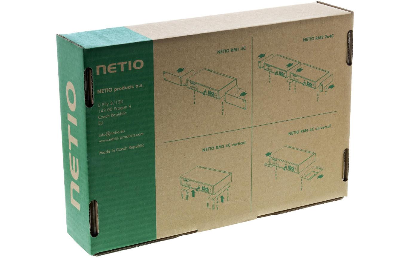 NETIO Steckdosenleiste – 4×C13, 1,8 m, geschaltet, C14-Eingang, IP-gesteuert