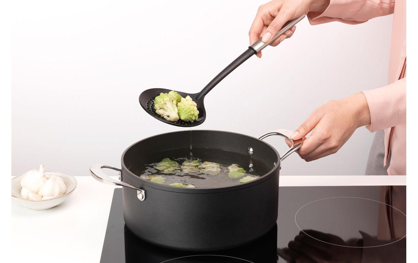 Brabantia Schaumlöffel 11,6 × 5,0 × 38,6 cm, Kunststoff/Edelstahl, schwarz/silber
