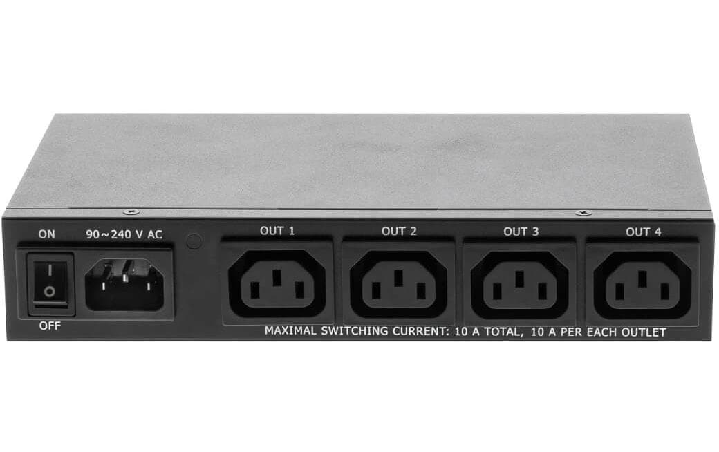 NETIO Steckdosenleiste – 4×C13, 1,8 m, geschaltet, C14-Eingang, IP-gesteuert
