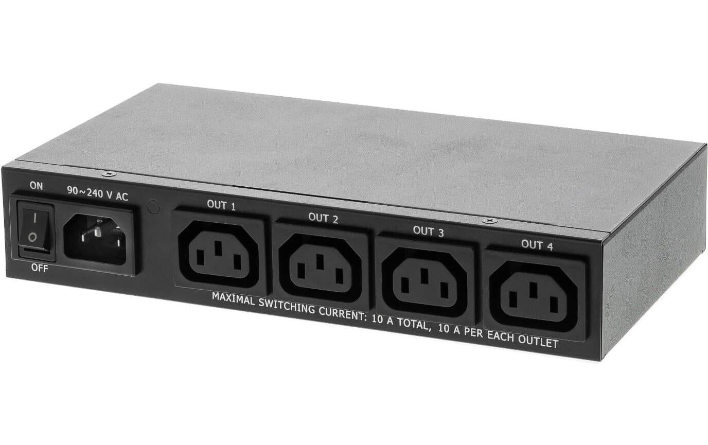 NETIO Steckdosenleiste – 4×C13, 1,8 m, geschaltet, C14-Eingang, IP-gesteuert