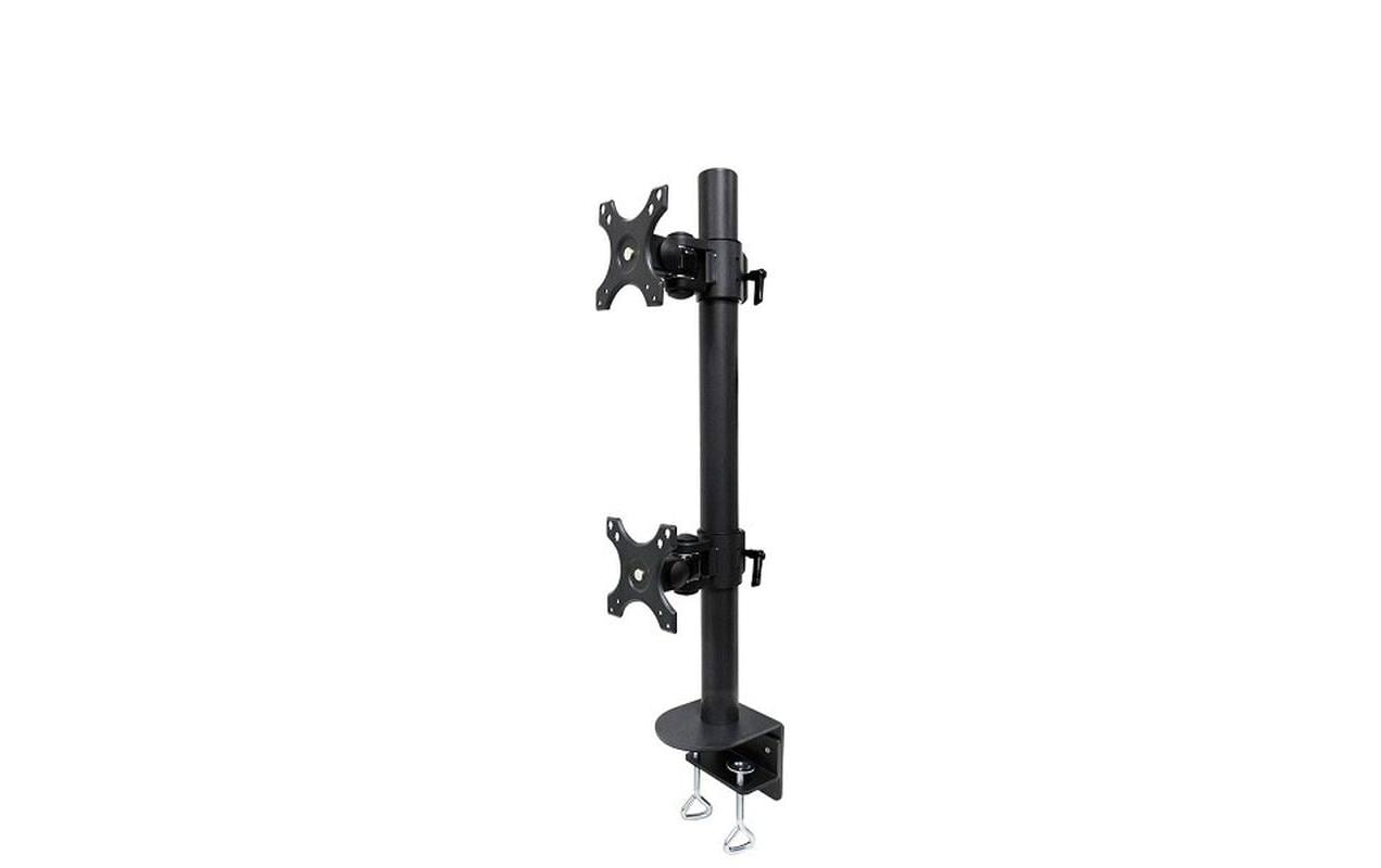 Neomounts Monitorarm, Dual, Tischklemme, bis 49", 15 kg, Full Motion, für gebogene Bildschirme, schwarz