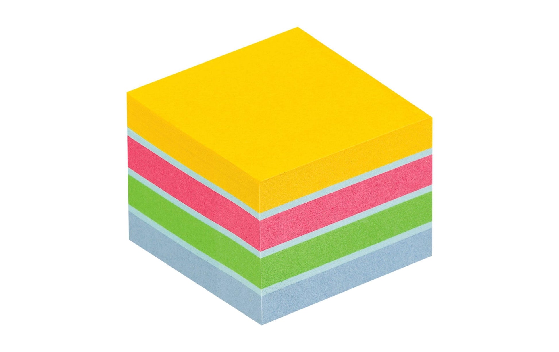 Post-it Haftnotizen Würfel – 51×51 mm – Mehrfarbig, 400 Blatt, PEFC