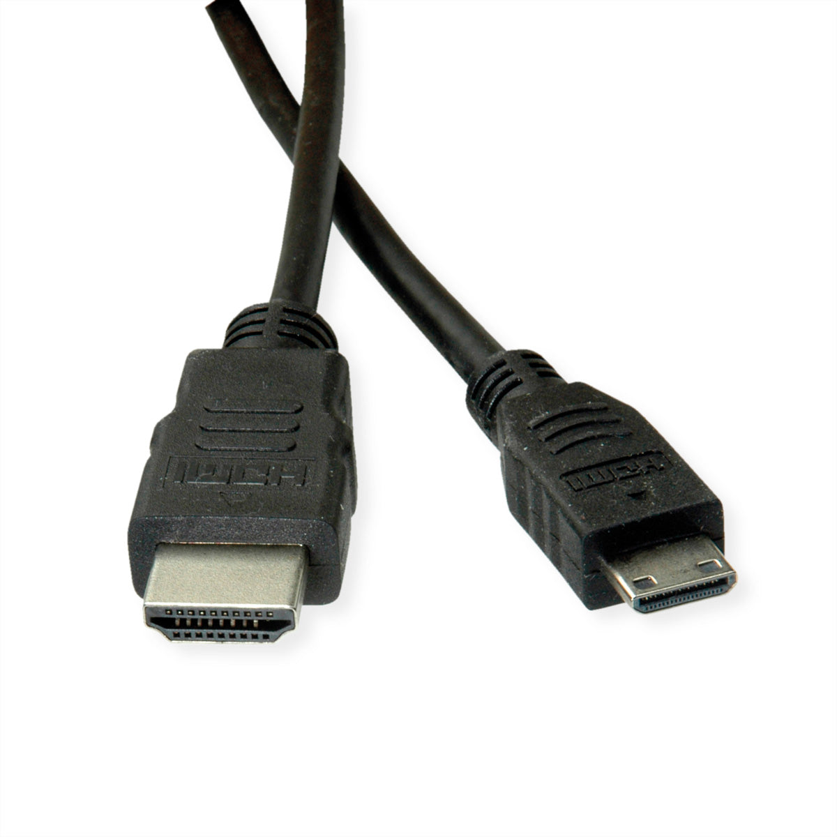 ROLINE GREEN Mini HDMI auf HDMI Kabel HDMI High Speed – 4K 30 Hz – 2 m – ARC, Ethernet