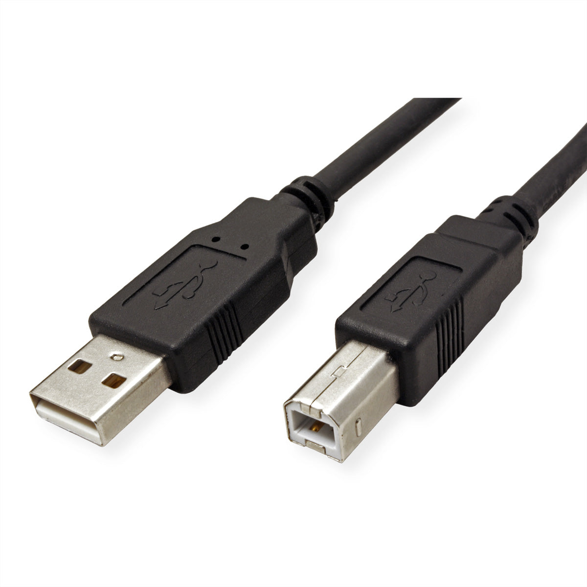 ROLINE GREEN USB-A auf USB-B Kabel – USB 2.0 (480 Mbit/s) – 1,8 m – Schwarz – für Drucker