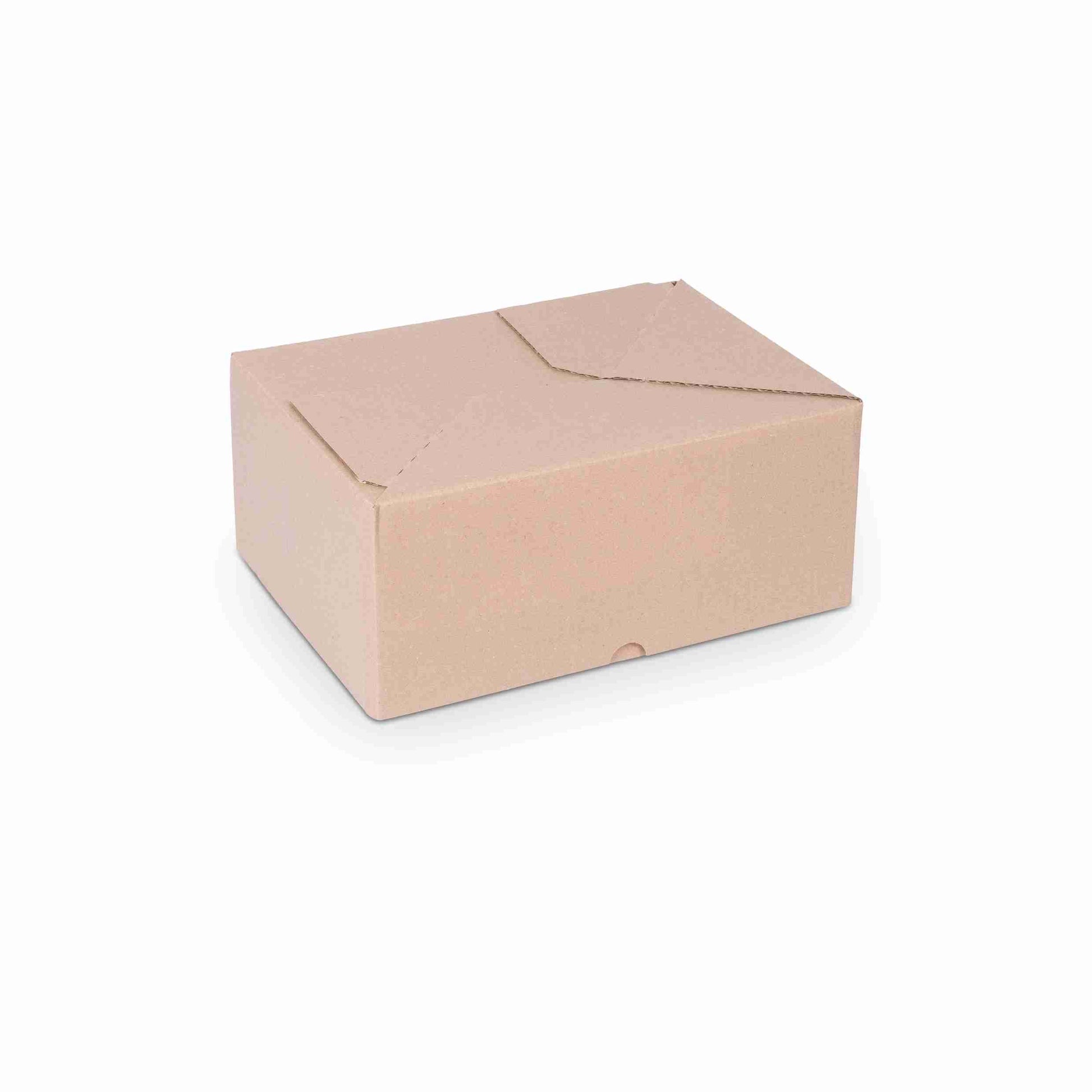 Model Teleskopverpackung – 305 × 215 × 130 mm, braun, Wellkarton, Deckel – 1 Palette (450 Stk.)