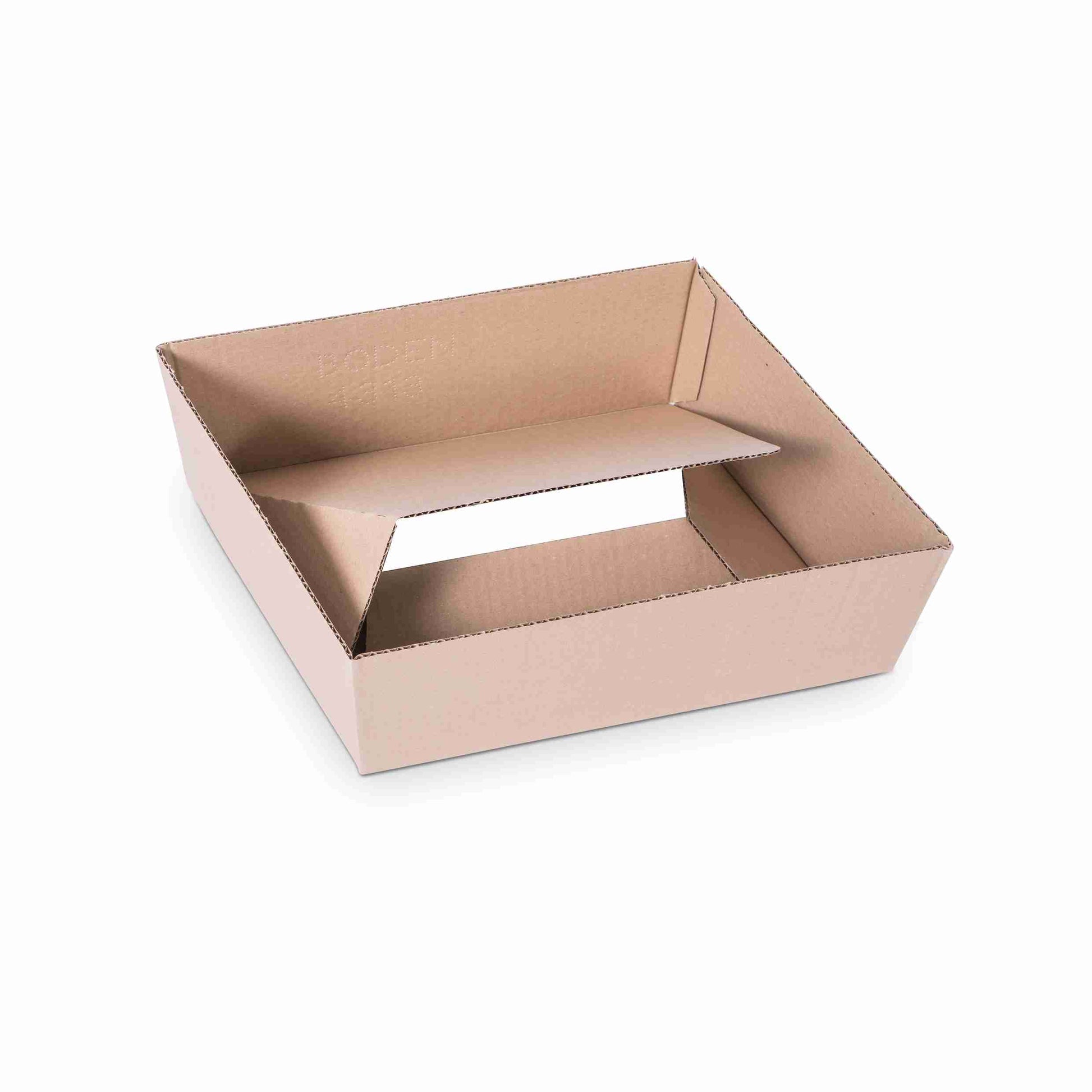 Model Teleskopverpackung – 305 × 215 × 130 mm, braun, Wellkarton, Deckel – 1 Palette (450 Stk.)