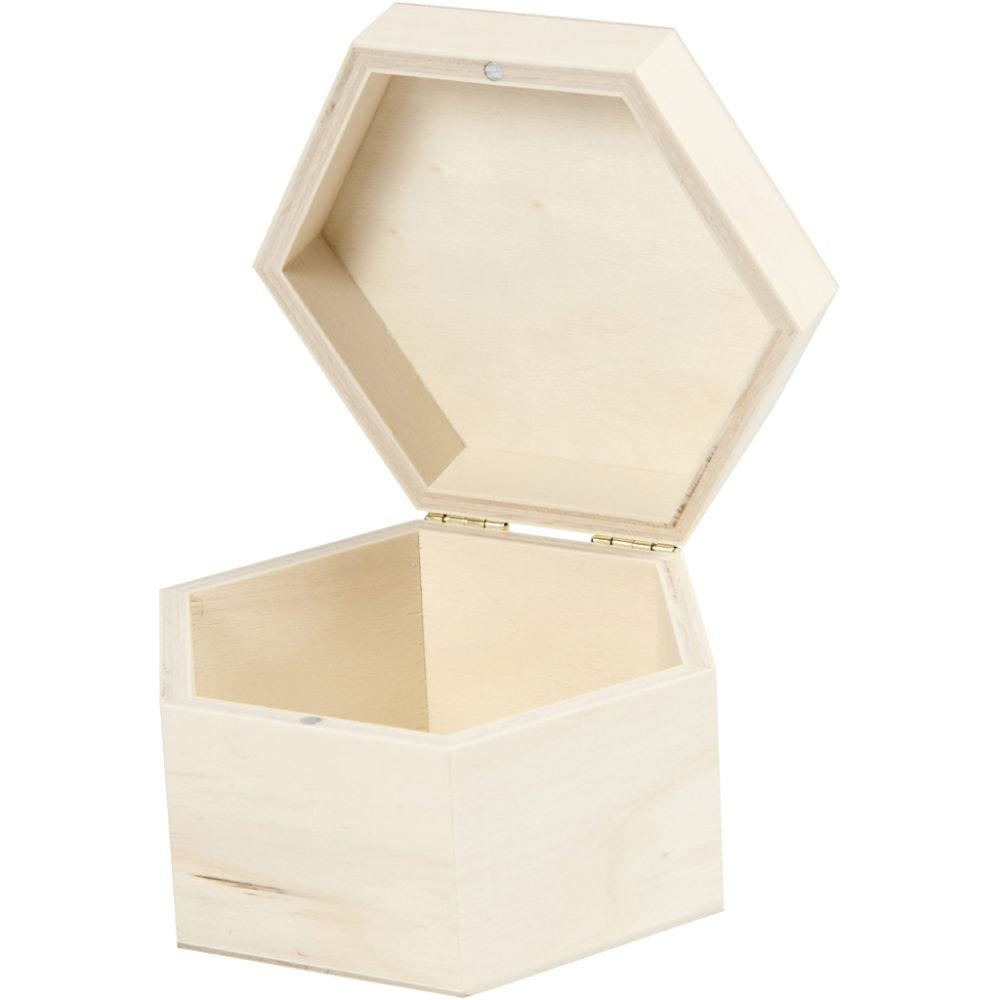 Creativ Company Aufbewahrungsbox – mit Deckel, Verriegelung – Holz – Braun – 127 × 70 × 60 mm