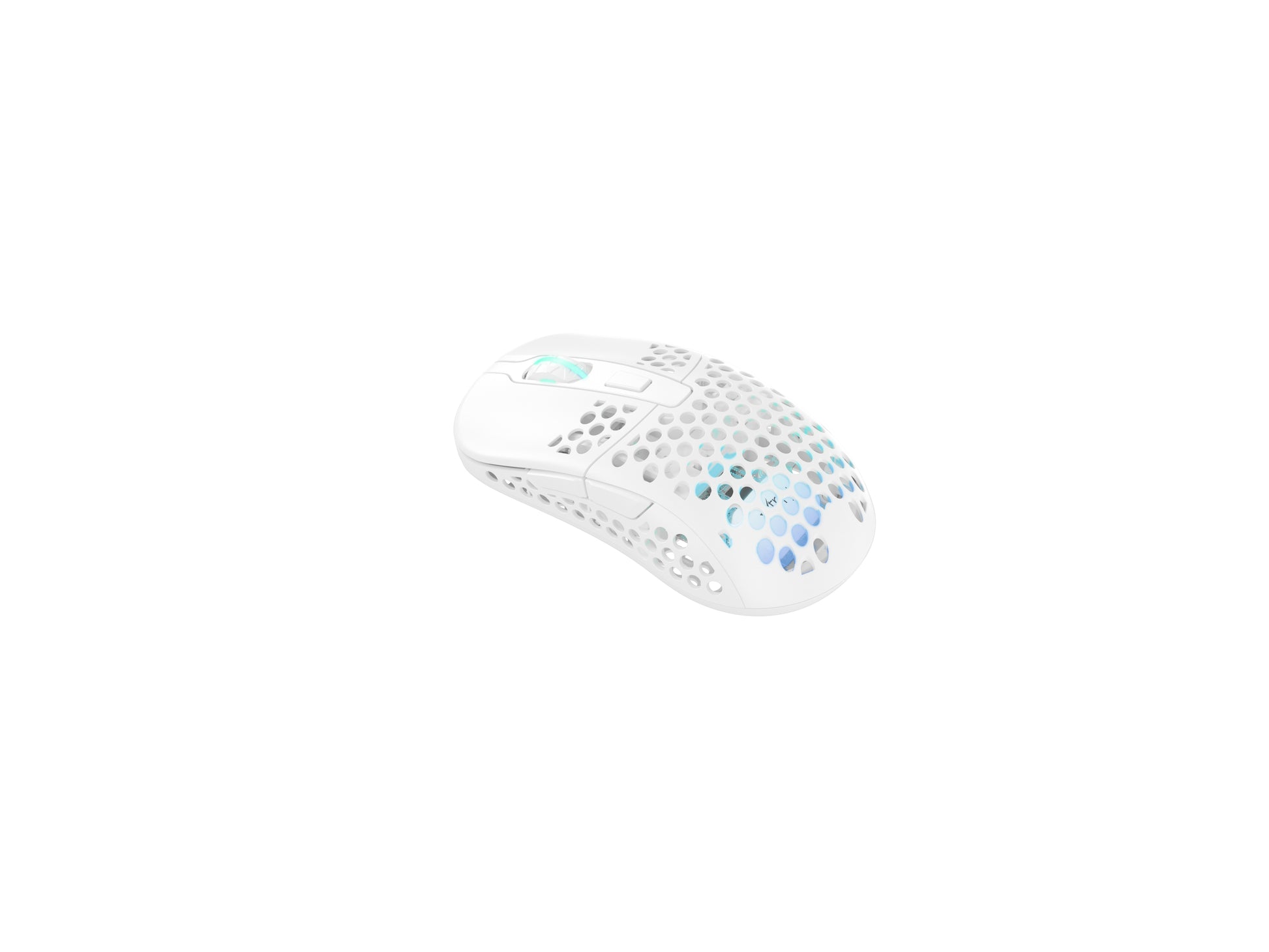 CHERRY XTRFY M42 – Gaming-Maus – Kabellos (2,4 GHz), 19000 DPI, RGB-Beleuchtung, beidhändig, Weiss