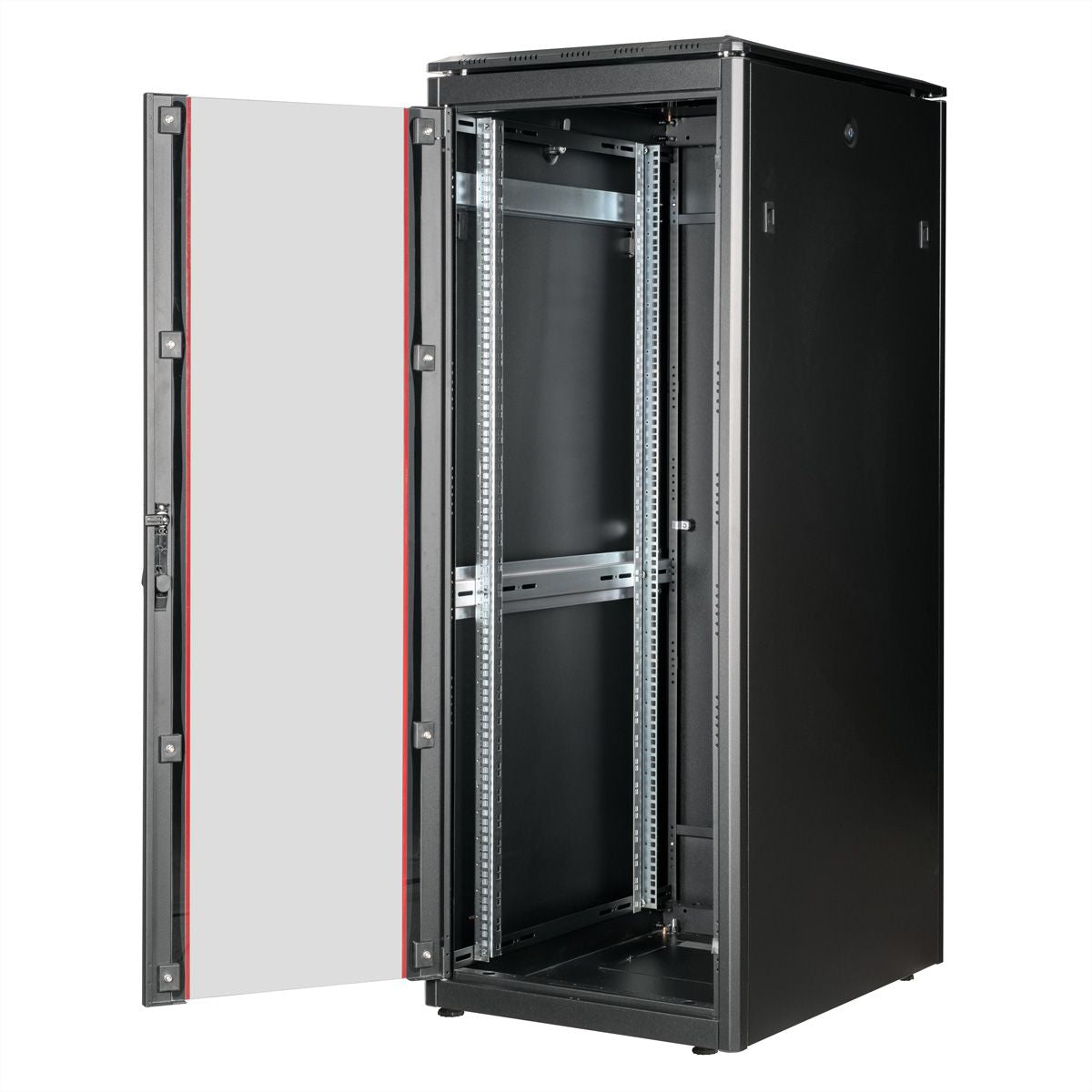 ROLINE Pro – 19" Netzwerkschrank 32U, IP20, abschliessbar, 600 × 800 × 1609 mm, schwarz, Stahl