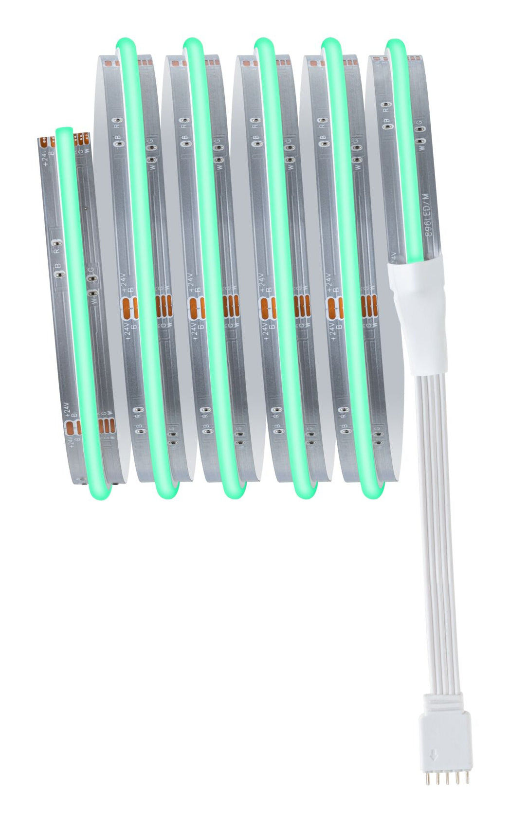 Paulmann LED-Strip MaxLED 500 – 1,5 m, 795 lm, 10 W, RGBW, dimmbar, silber, inkl. Netzteil, Fernbedienung