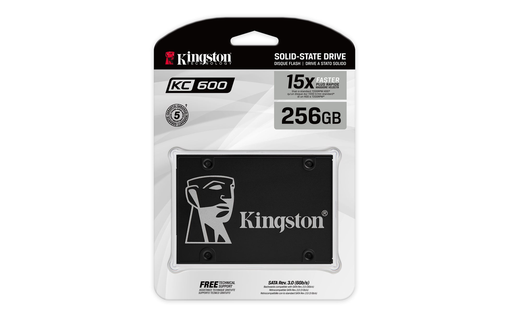 Kingston KC600 256GB SSD – 2,5 Zoll