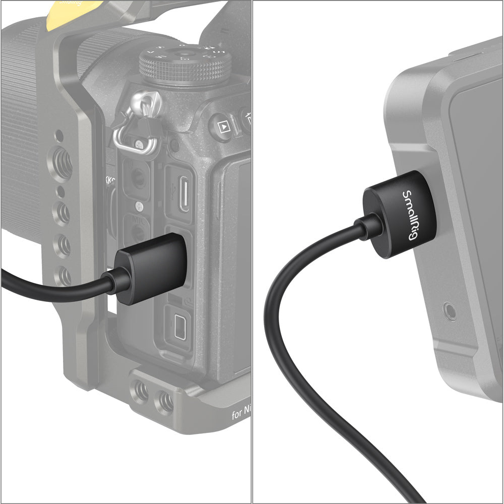 SmallRig Mini-HDMI auf HDMI Kabel HDMI 2.0 – 4K 60 Hz – 0,35 m