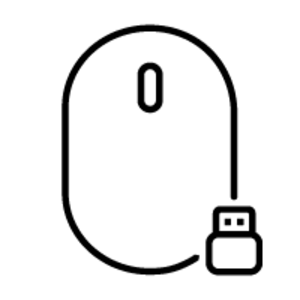 HP 125 – Maus – Kabelgebunden (USB‑A), 1200 DPI, beidhändig, schwarz