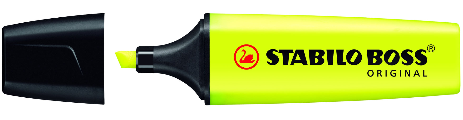 STABILO BOSS Original Textmarker Gelb – Keilspitze, 2–5 mm, Nachfüllbar