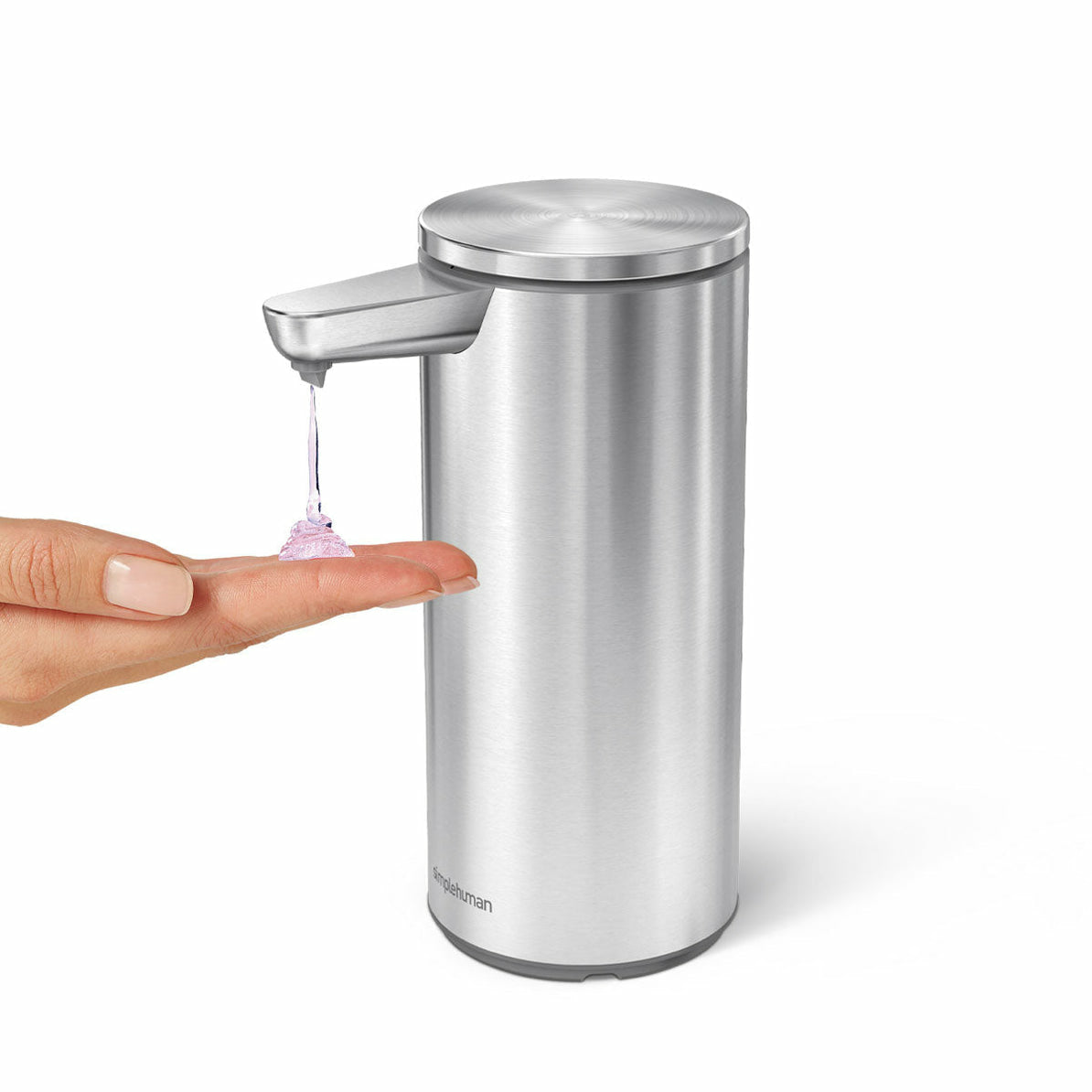 simplehuman ST1082 Seifenspender – Edelstahl, Silber matt – 266 ml