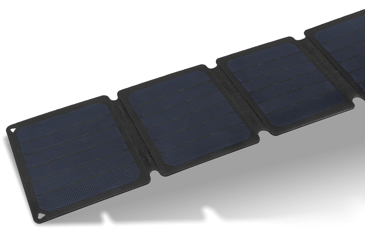 Aqiila Sunbird P21 Solarpanel-Ladegerät 20 W – USB-C×1, IP67, faltbar – für Camping – schwarz/gelb