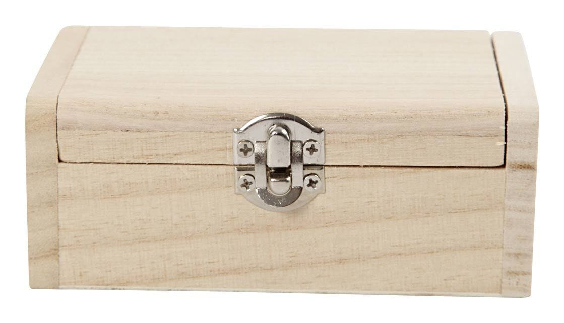 Creativ Company Truhe – Holz – Braun – 75 × 45 × 115 mm