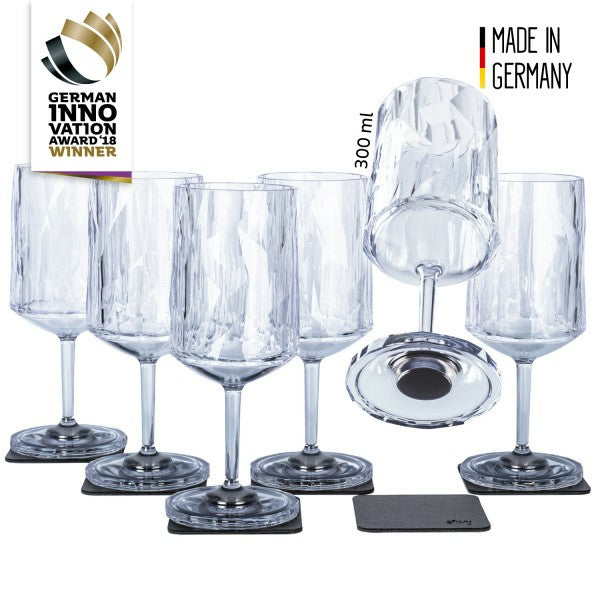 Silwy Weinglas – 0,30 l, Kunststoff, transparent