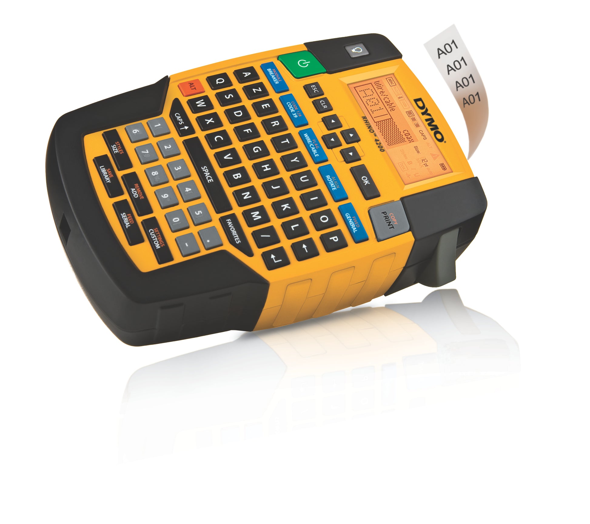 DYMO Rhino 4200 – Beschriftungsgerät, für 19 mm Bänder, AZERTY