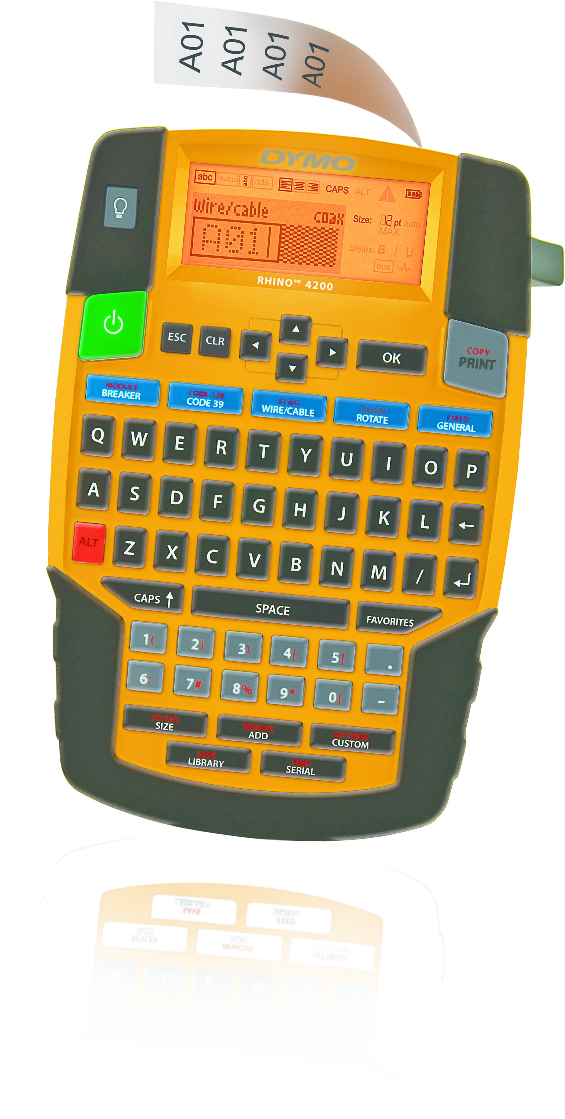 DYMO Rhino 4200 – Beschriftungsgerät, für 19 mm Bänder, AZERTY