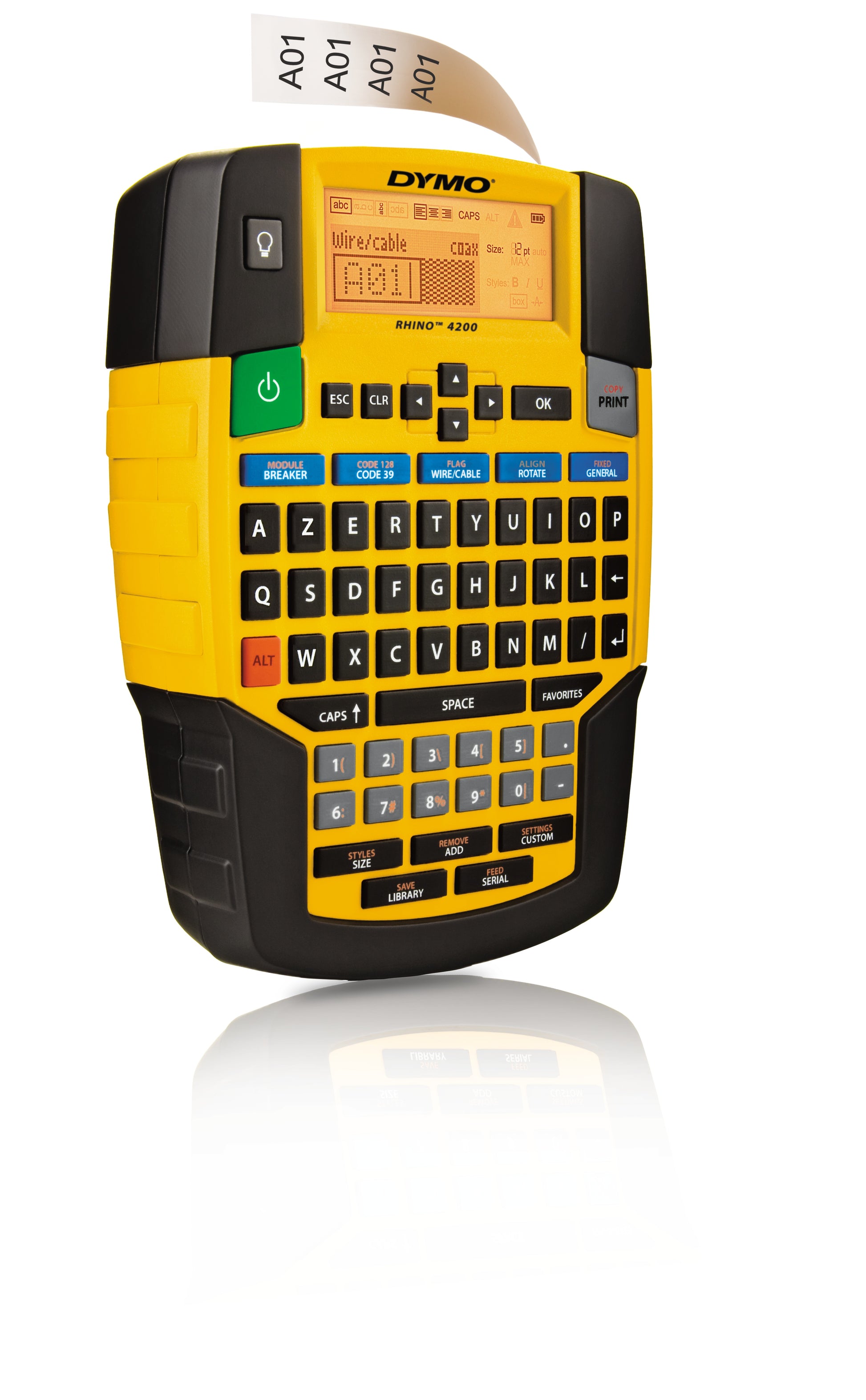 DYMO Rhino 4200 – Beschriftungsgerät, für 19 mm Bänder, AZERTY
