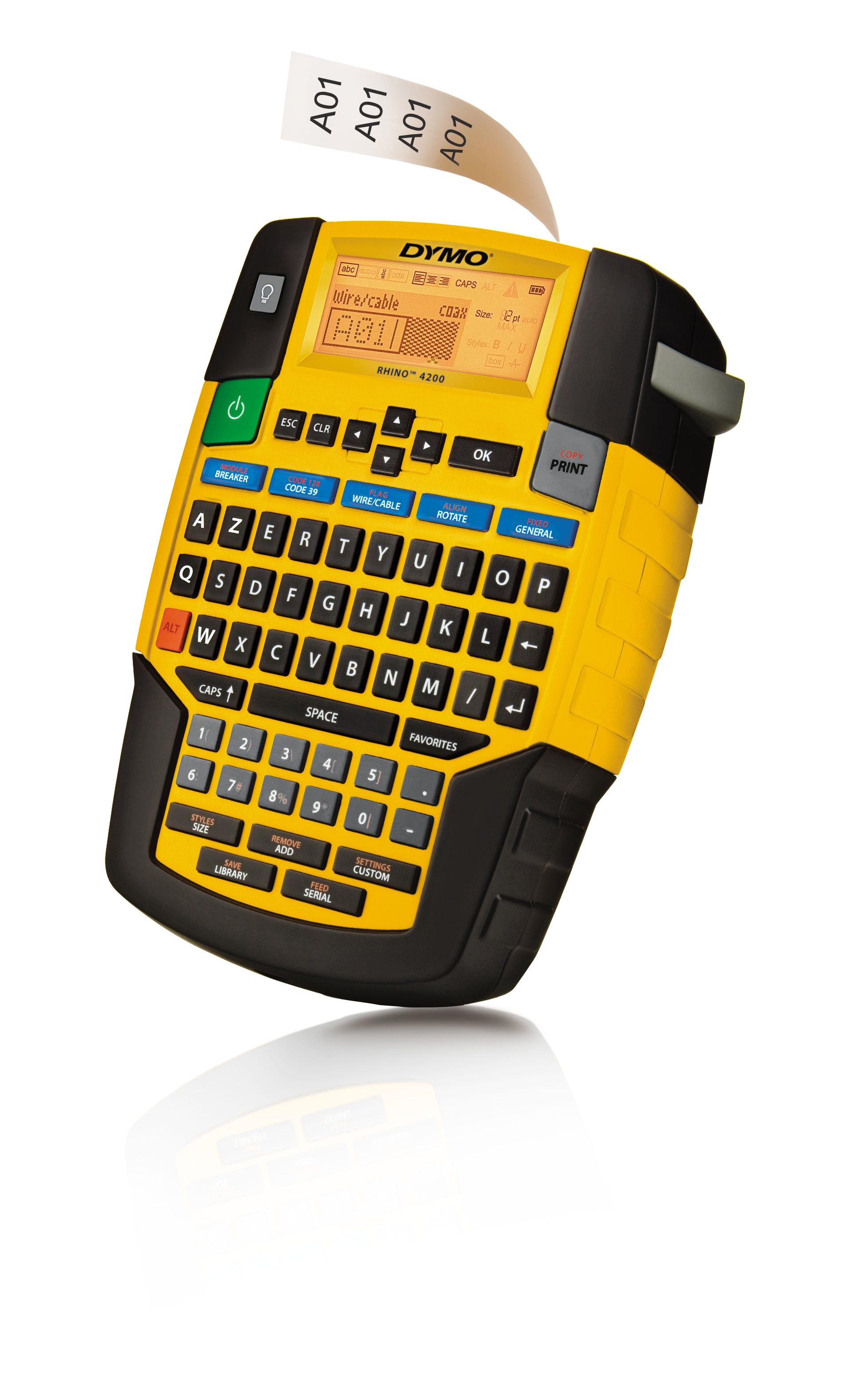 DYMO Rhino 4200 – Beschriftungsgerät, für 19 mm Bänder, AZERTY