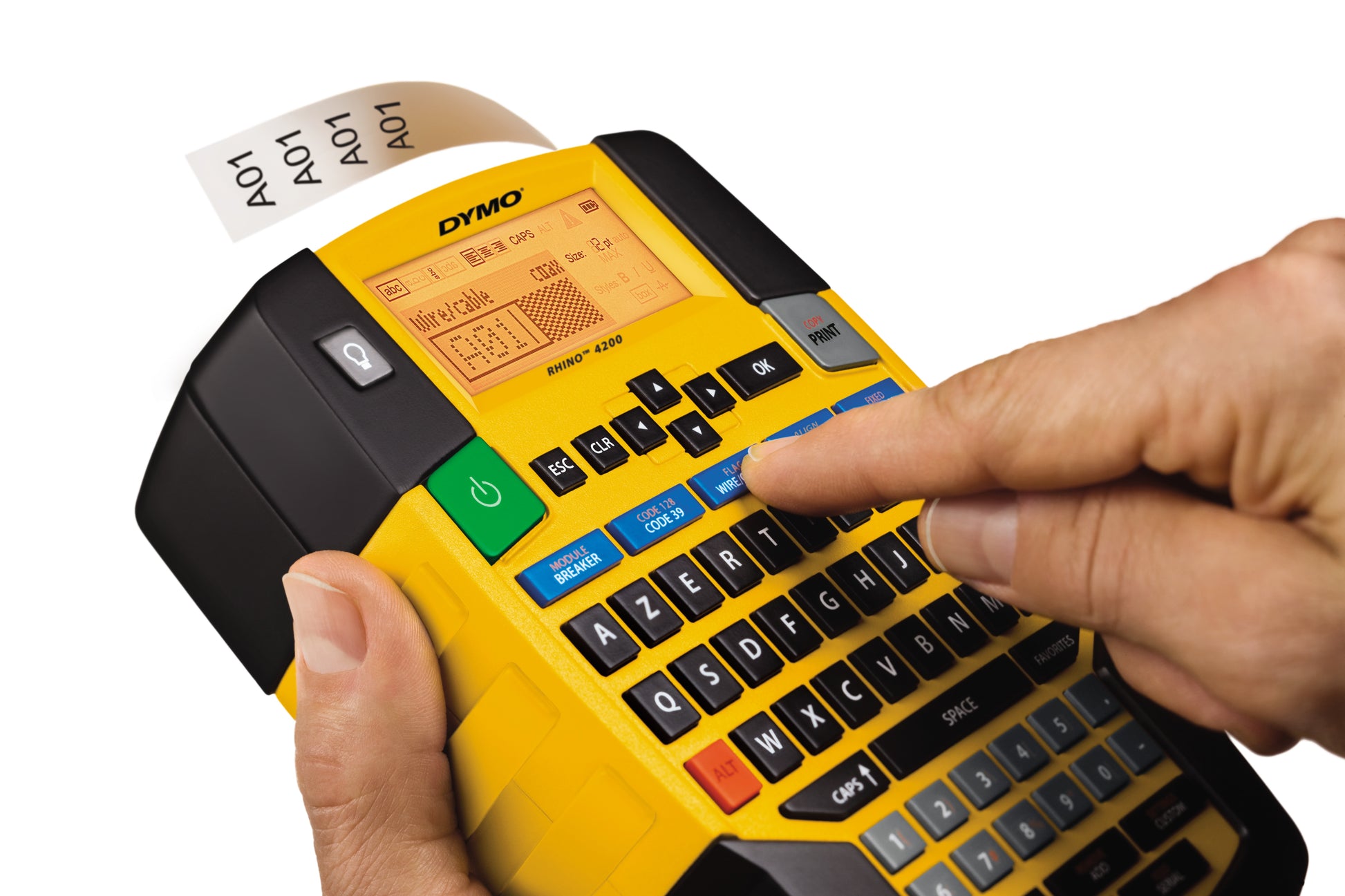 DYMO Rhino 4200 – Beschriftungsgerät, für 19 mm Bänder, AZERTY