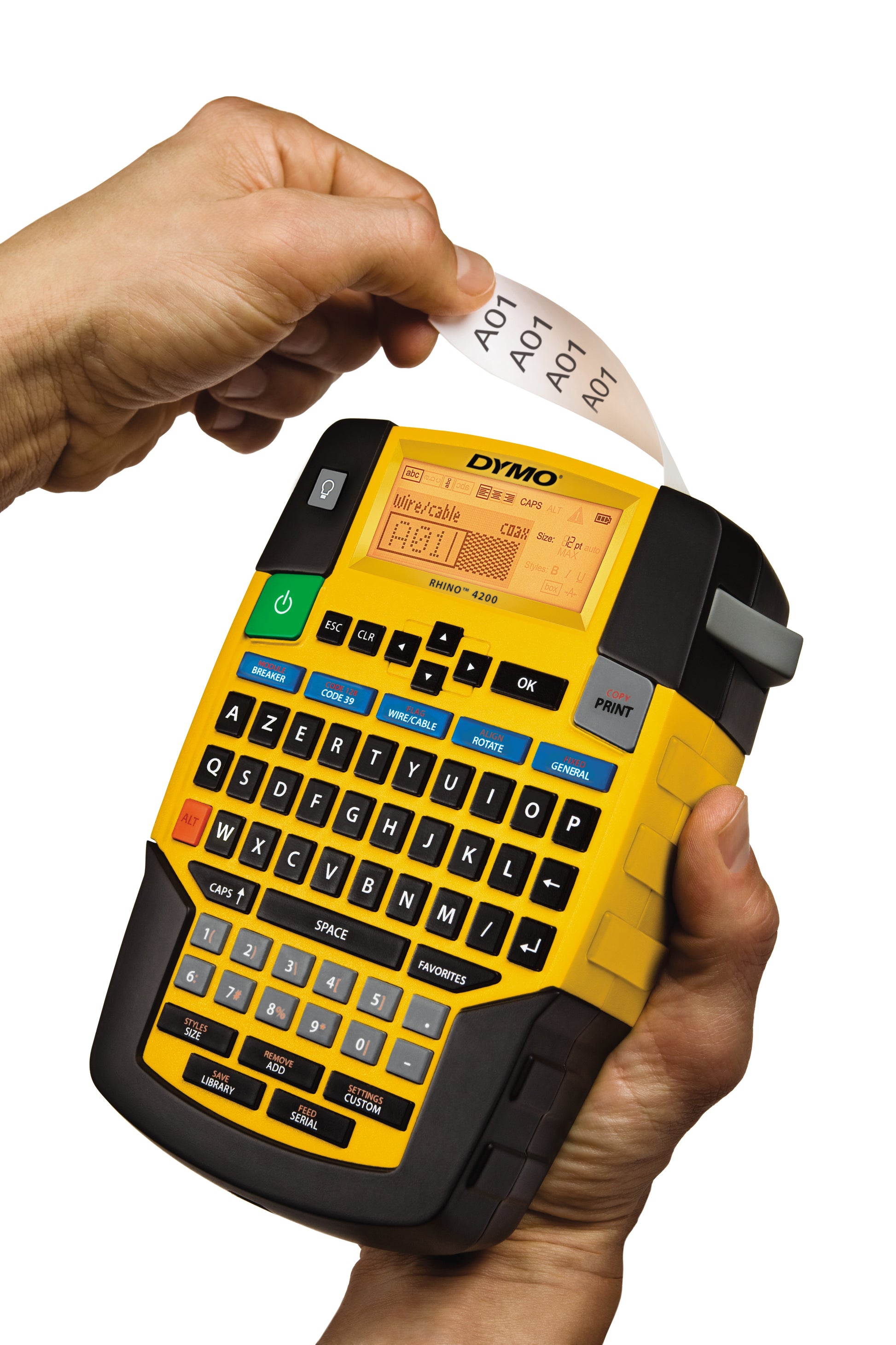 DYMO Rhino 4200 – Beschriftungsgerät, für 19 mm Bänder, AZERTY