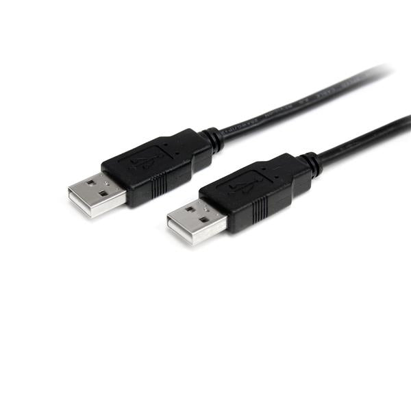 StarTech.com USB-A auf USB-A Kabel – USB 2.0 (480 Mbit/s) – 2 m – Schwarz