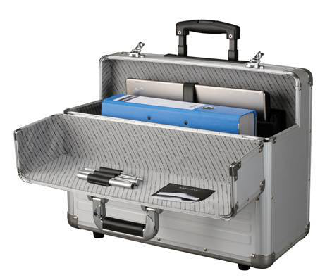 Alumaxx OMEGA – Pilotenkoffer, Aluminium, Kombinationsschloss, 45 × 38 × 23 cm