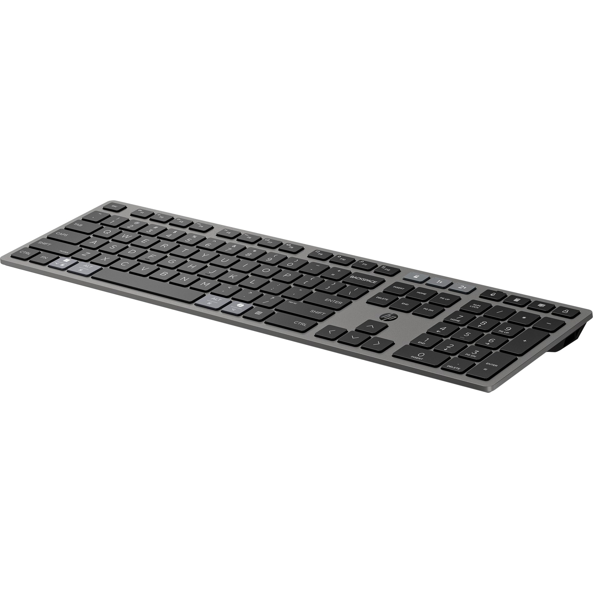 HP 725 – Tastatur – Bluetooth & 2,4 GHz (USB-A Empfänger) – Grau