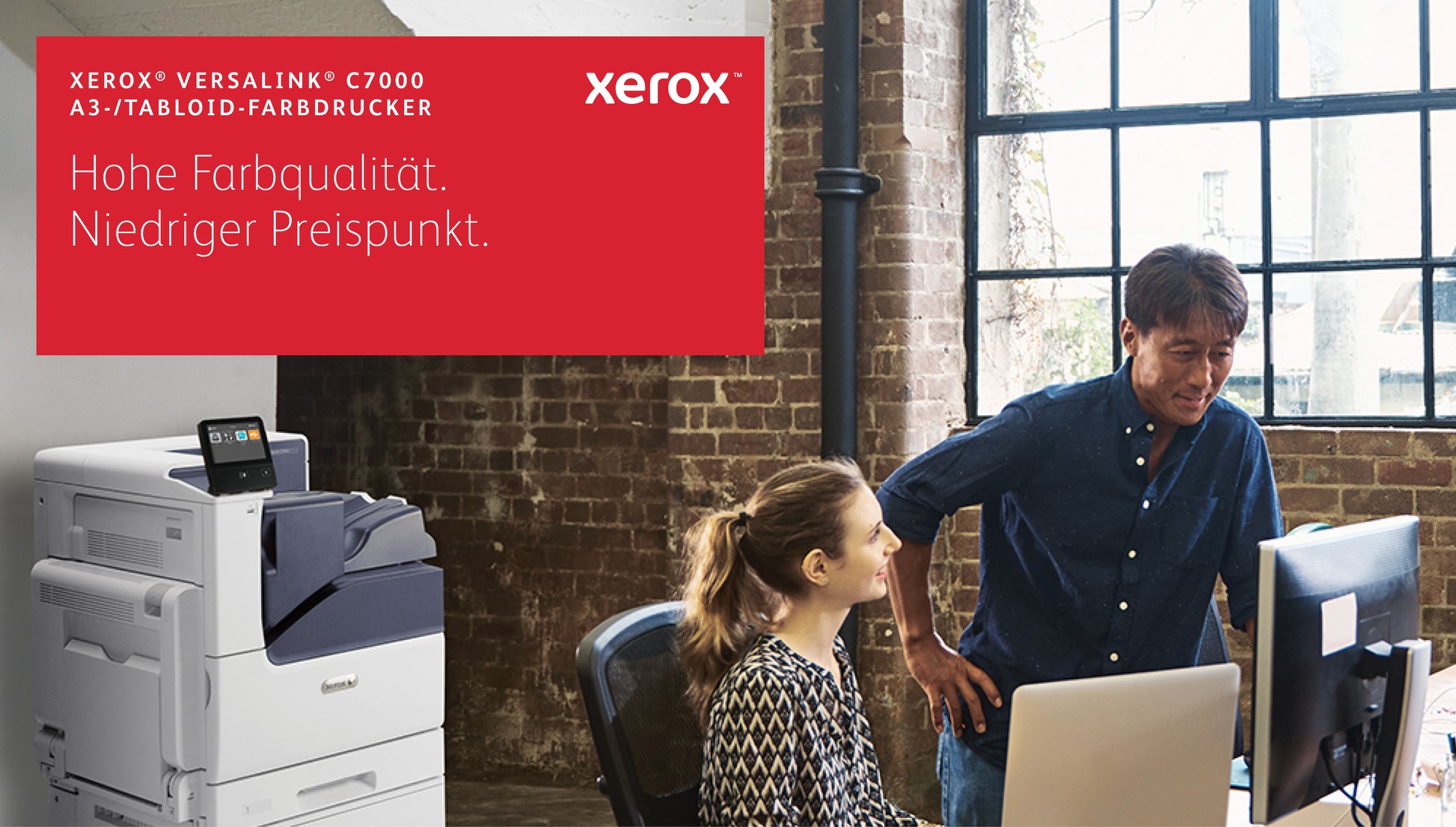 Xerox VersaLink C7000V_N – Farbe, A3, LAN, USB, 35 ppm, AirPrint, Mopria