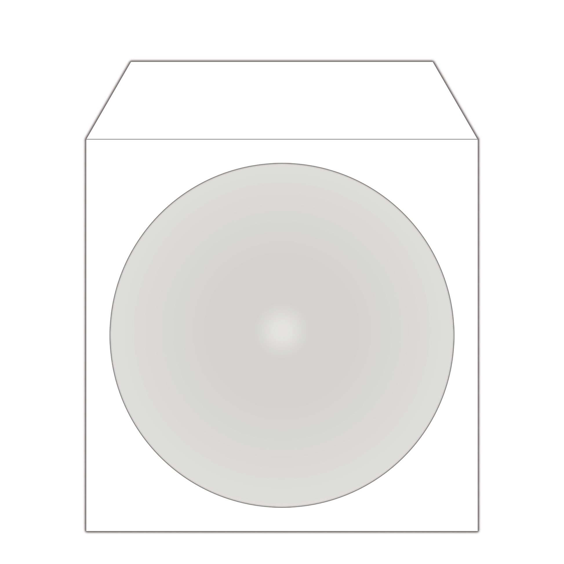 MediaRange CD-Tasche – 1 Disk, Papier/Kunststoff, 125 × 125 mm, 50er Pack