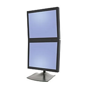 Ergotron DS100 – Monitorhalterung, Dual, bis 28", höhenverstellbar, schwarz