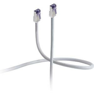 Flexline Patchkabel – Cat6a S/FTP, 25 m, Weiss, RJ-45