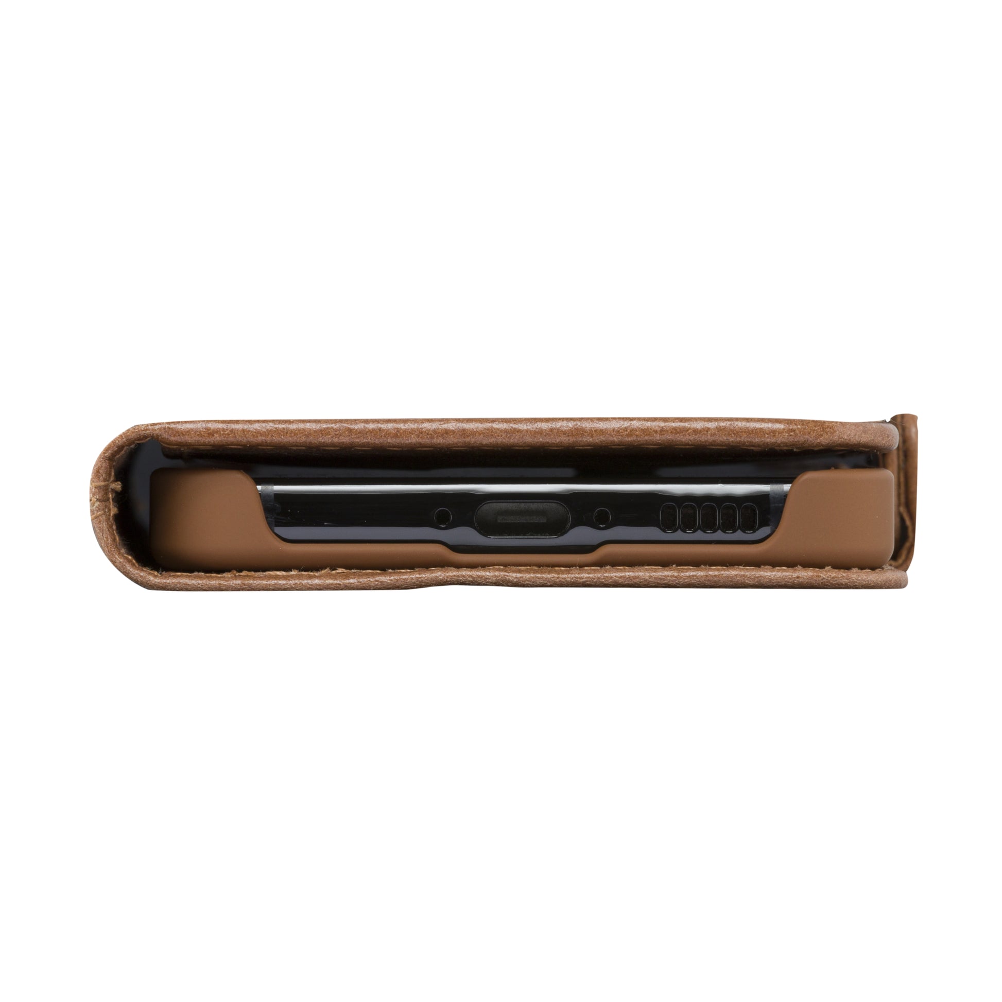 dbramante1928 Copenhagen Wallethülle – für Samsung Galaxy A55 5G, mit Ständer, 3 Kartenfächer, Leder, Braun
