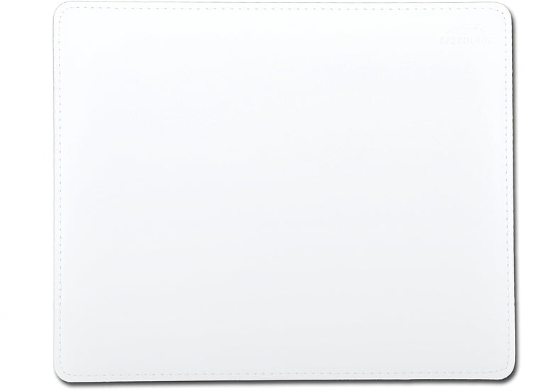 SPEEDLINK NOTARY SL-6243-LWT – Mauspad – 230 × 190 × 3 mm, Lederoptik, Weiss
