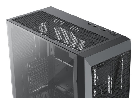 Xilence X912.ARGB – PC-Gehäuse (Midi-Tower) – ATX, Schwarz, 3×ARGB, 1×120 mm, 1×USB-C, GPU bis 375 mm
