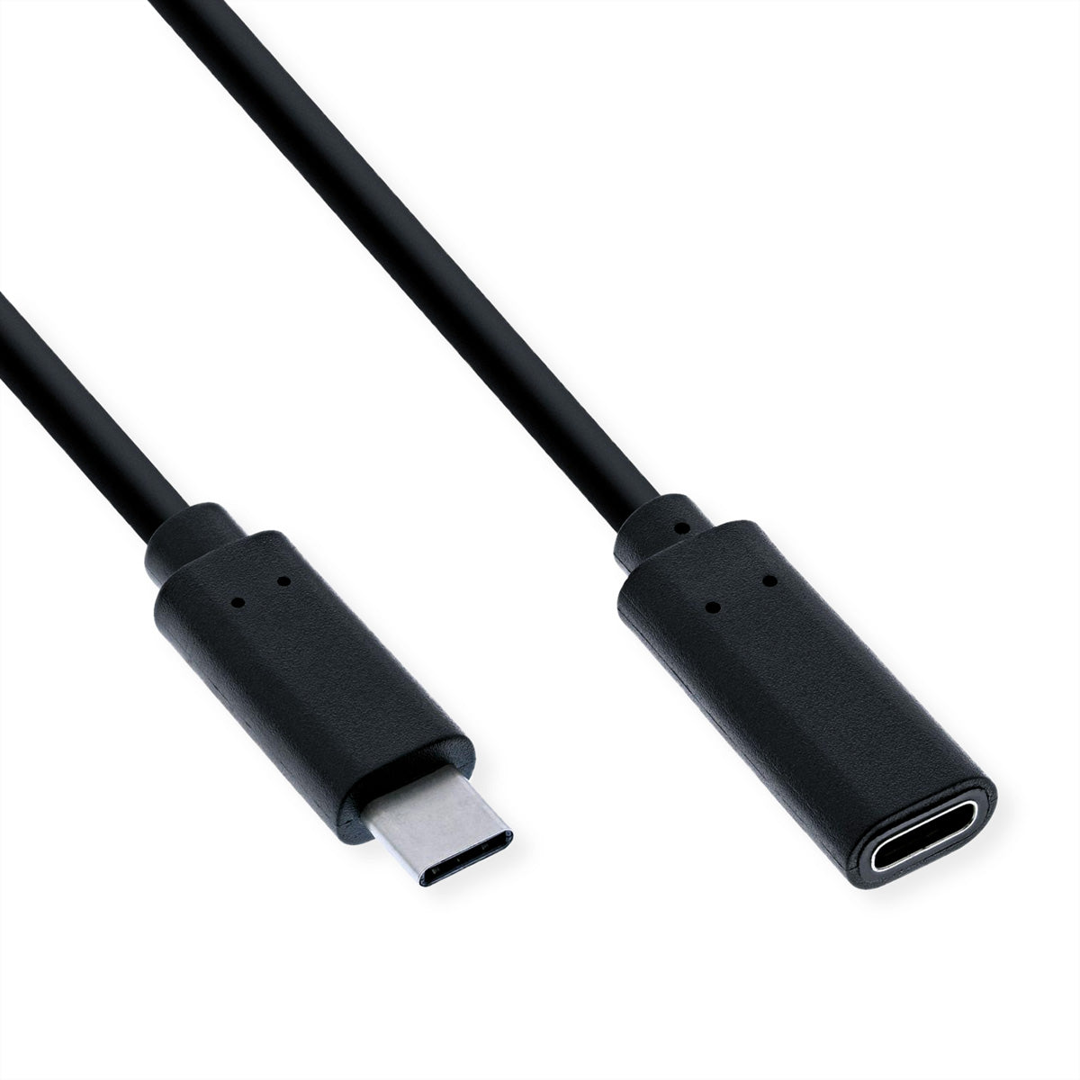 VALUE USB-C Verlängerungskabel (Stecker auf Buchse) – DP 1.2 – 1,5 m – 4K/60 – geschirmt – Schwarz