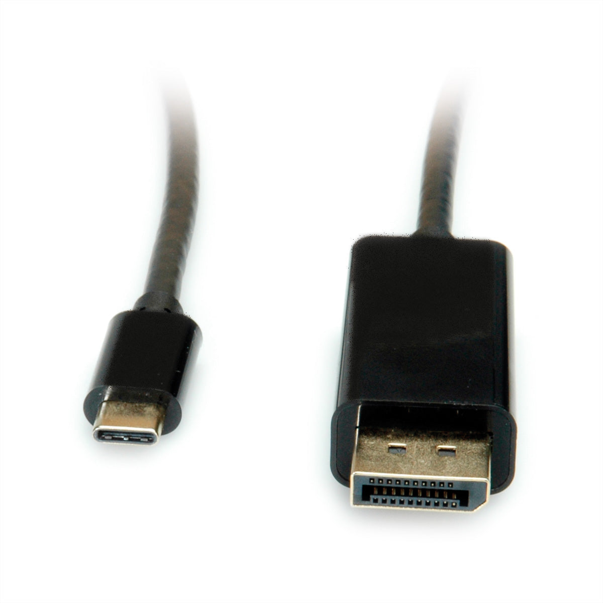 VALUE USB-C zu DisplayPort Kabel – 4K (3840 × 2160) @ 60 Hz, 1 m, DisplayPort 1.2, Schwarz