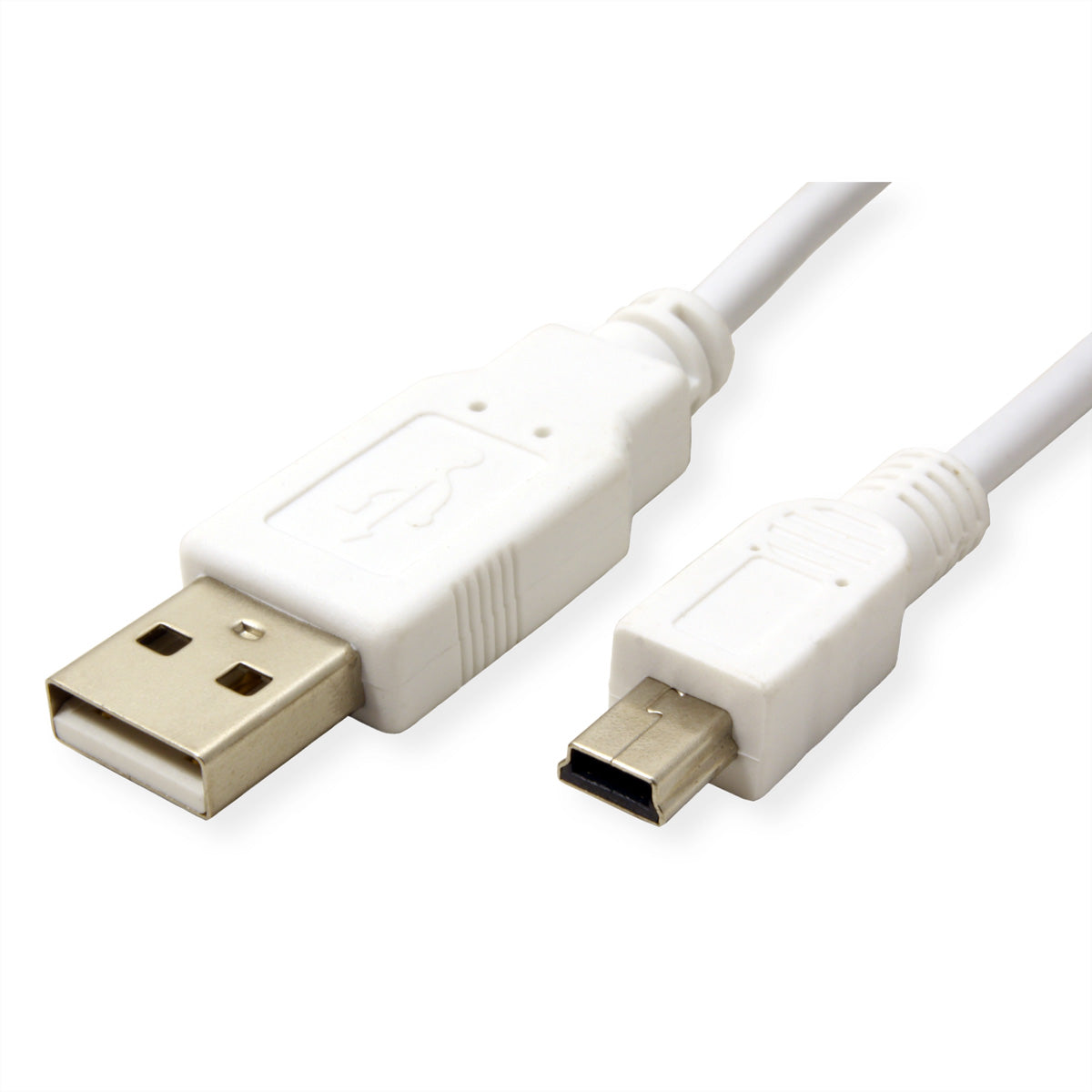 VALUE USB-A auf Mini-USB-B Kabel – USB 2.0 (480 Mbit/s) – 1,8 m – Geschirmt – Weiss