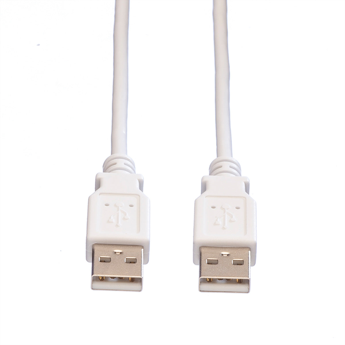 VALUE USB-Kabel – USB-A auf USB-A – USB 2.0 (480 Mbit/s) – 3 m – geschirmt, PVC-Ummantelung – Weiss