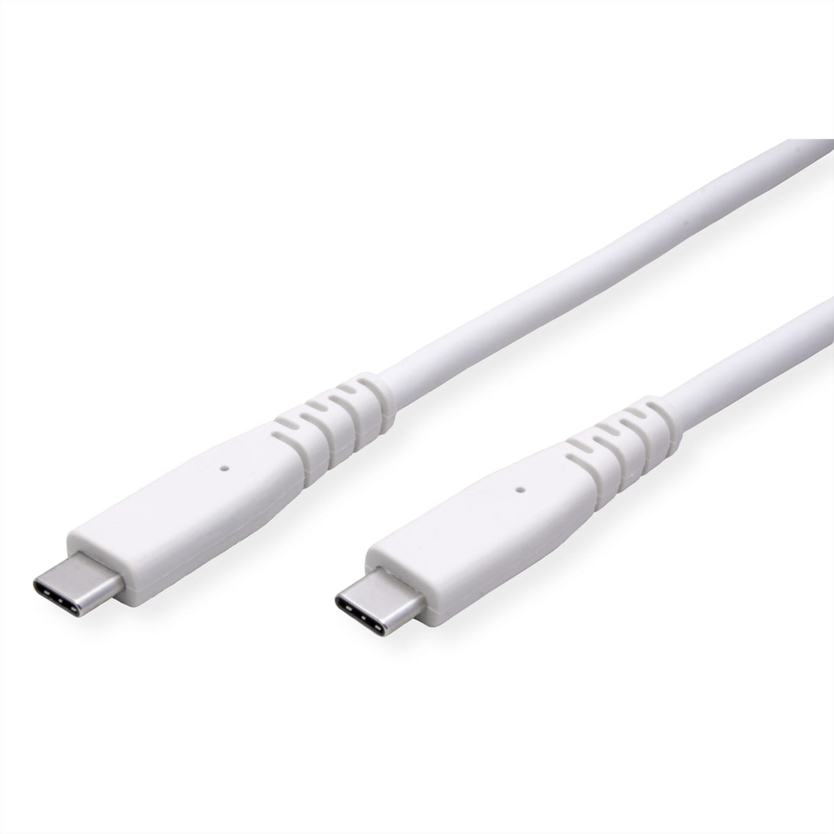VALUE USB-C auf USB-C Kabel – USB 3.2 Gen 2 (10 Gbit/s) – 5 m – PD 60 W – TPE-Mantel – Weiss