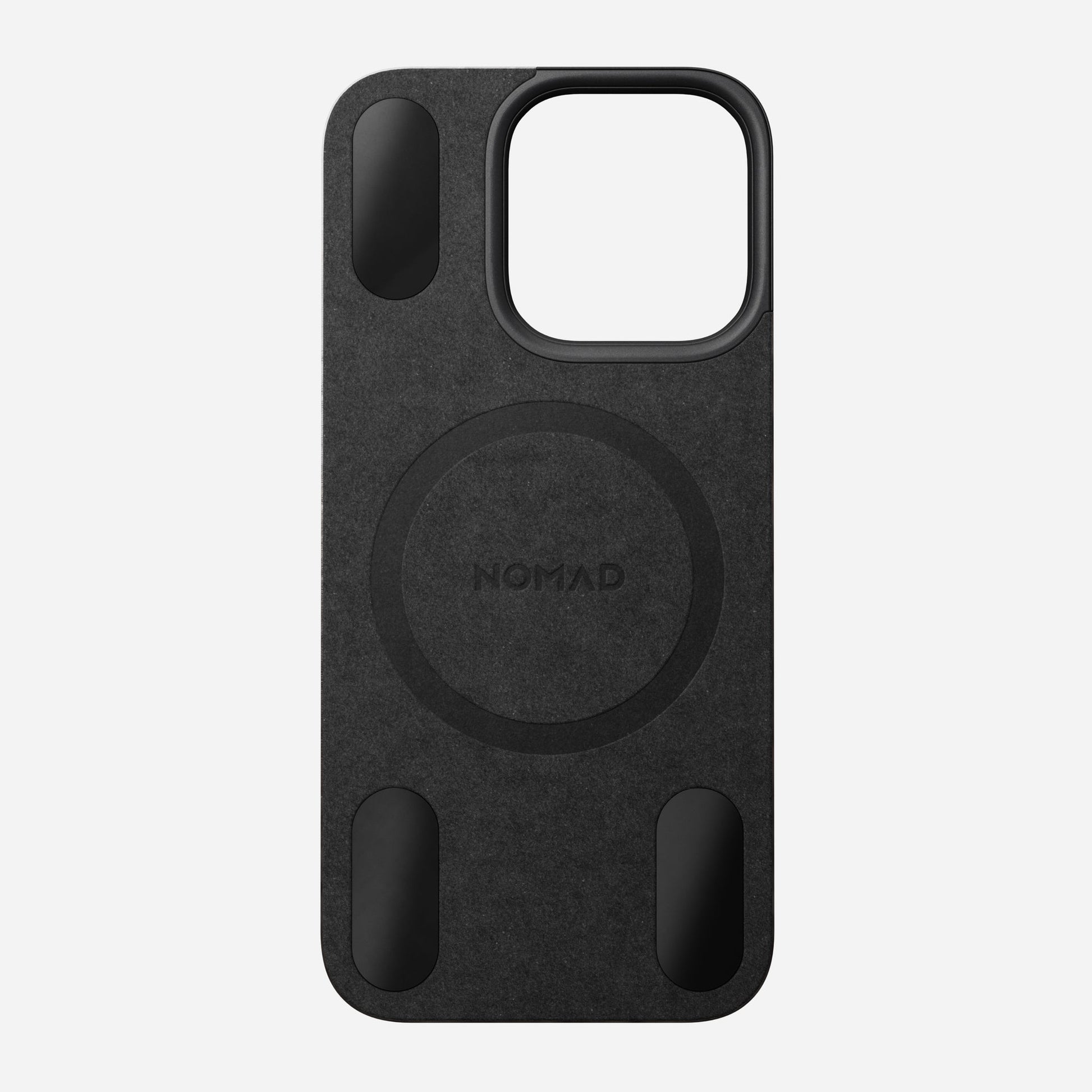 Nomad Backcover – für Apple iPhone 16 Pro – schwarz – Kunstleder – MagSafe-kompatibel