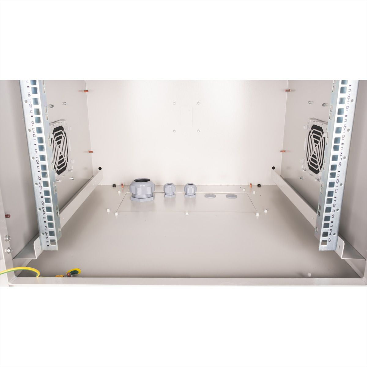 ROLINE Pro – 19" Wandverteiler 7U, IP55, abschliessbar, 600 × 600 × 510 mm, lichtgrau, Stahl