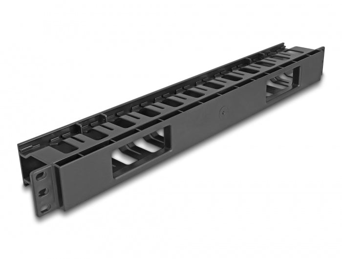 DeLOCK Rangierpanel 19" 1U, 2 Öffnungen, Kunststoff – schwarz