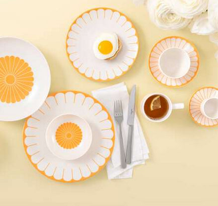 Villeroy & Boch Espressotasse – 0,07 l, Porzellan, gelb, Henkel, 6 Stück